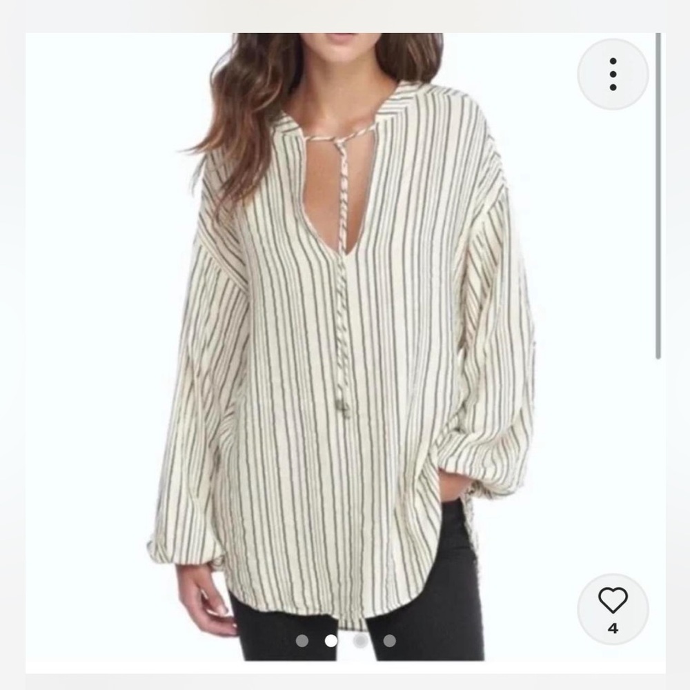 Free People Rhythm Of The Night oversized shirt